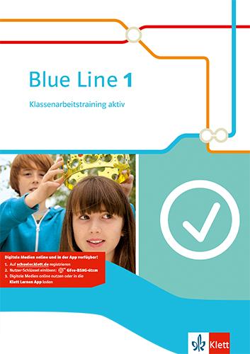 Vorderes Coverbild Blue Line 1. Klassenarbeitstraining aktiv! Ausgabe 2014