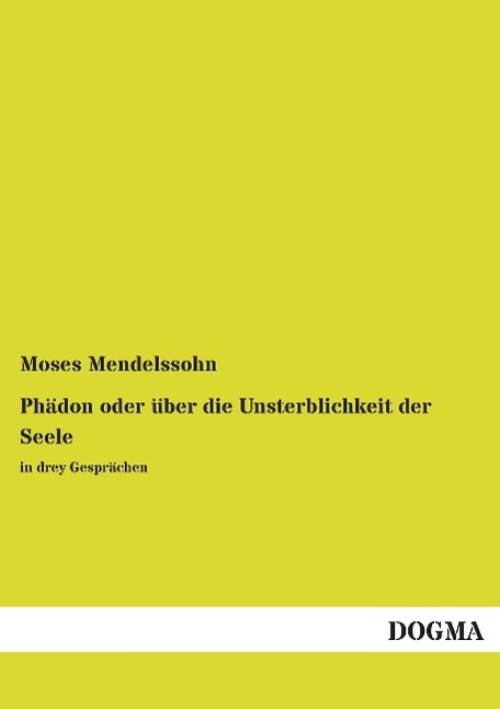 Vorderes Coverbild Phädon oder über die Unsterblichkeit der Seele