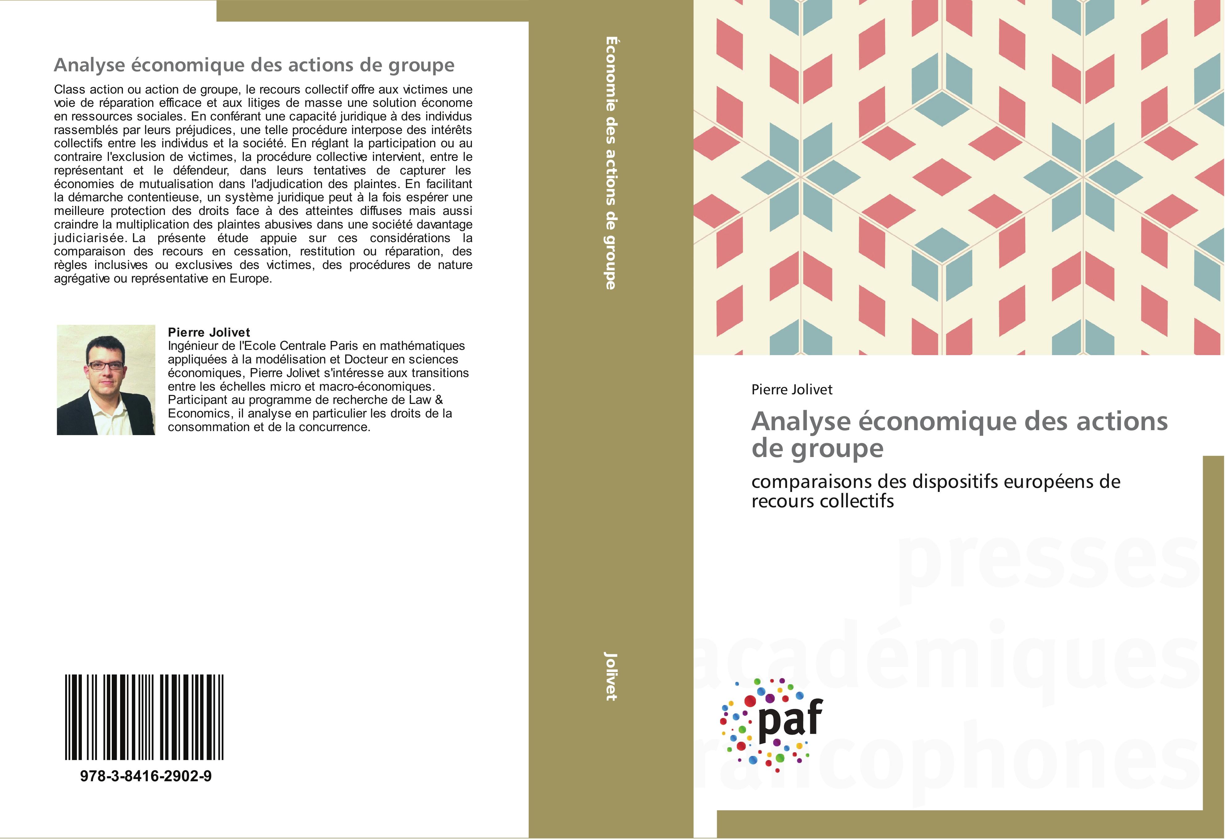 Vorderes Coverbild Analyse économique des actions de groupe
