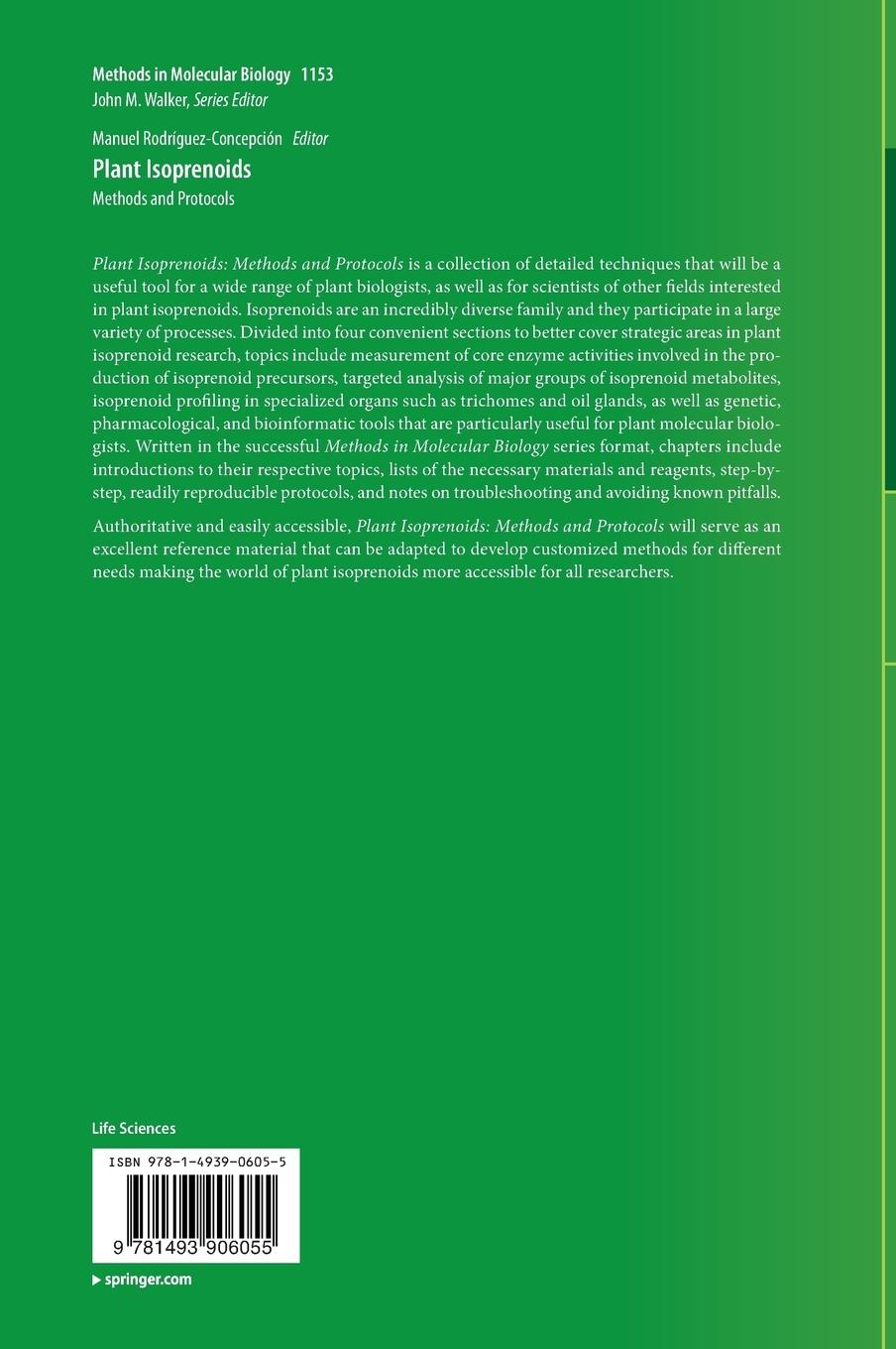 Rückseitencover Plant Isoprenoids