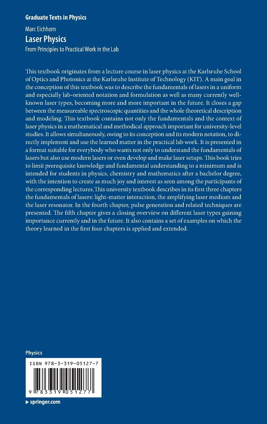 Rückseitencover Laser Physics