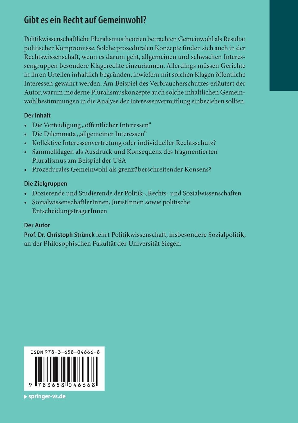 Rückseitencover Gibt es ein Recht auf Gemeinwohl?