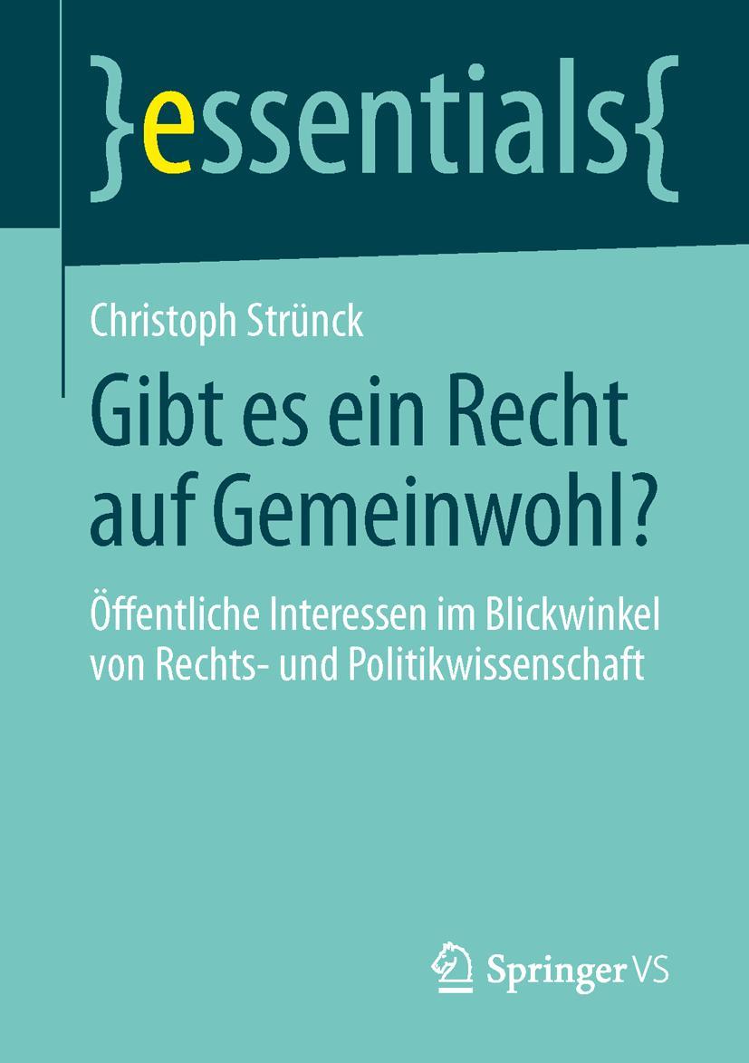 Vorderes Coverbild Gibt es ein Recht auf Gemeinwohl?
