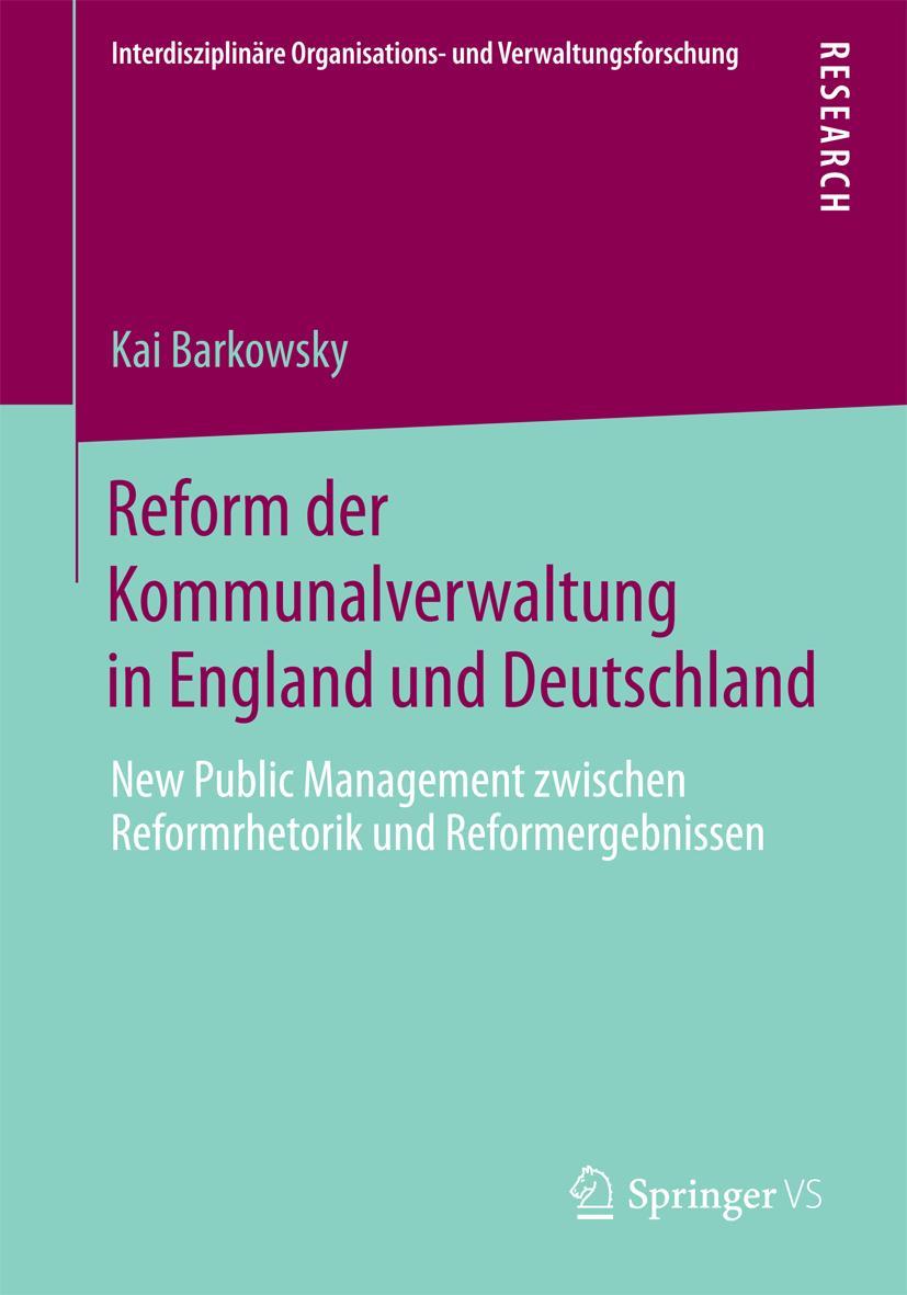 Vorderes Coverbild Reform der Kommunalverwaltung in England und Deutschland