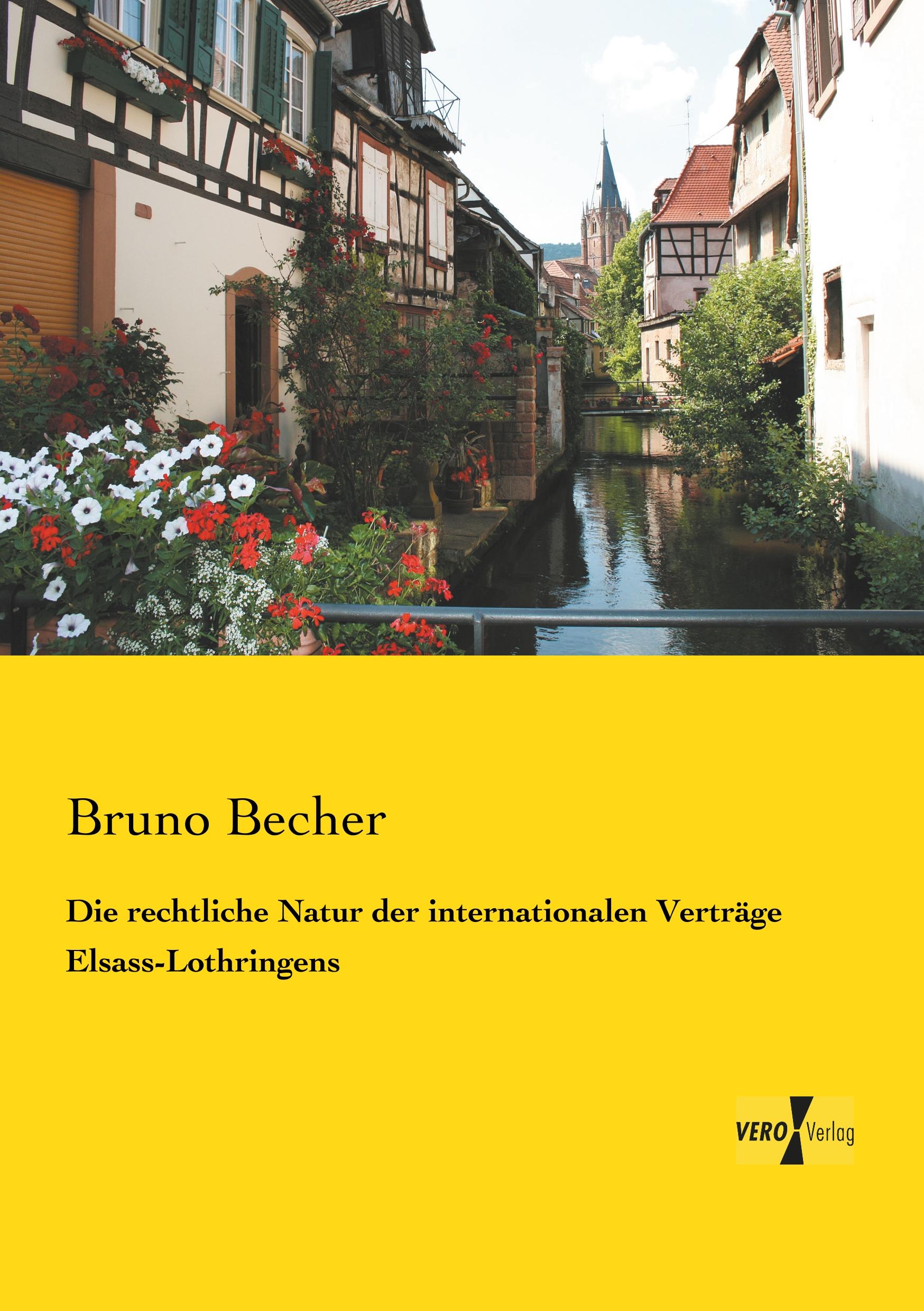 Vorderes Coverbild Die rechtliche Natur der internationalen Verträge Elsass-Lothringens