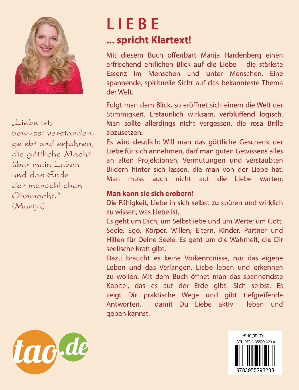 Rückseitencover LIEBE ... spricht Klartext!