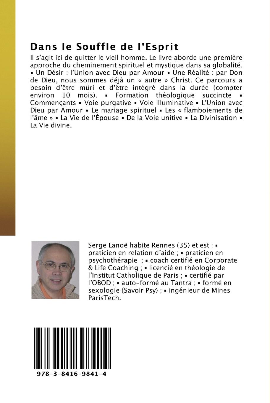 Rückseitencover Dans le Souffle de l'Esprit