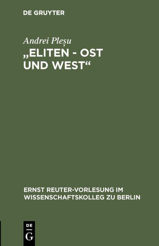 Vorderes Coverbild "Eliten - Ost und West"