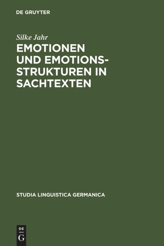 Vorderes Coverbild Emotionen und Emotionsstrukturen in Sachtexten