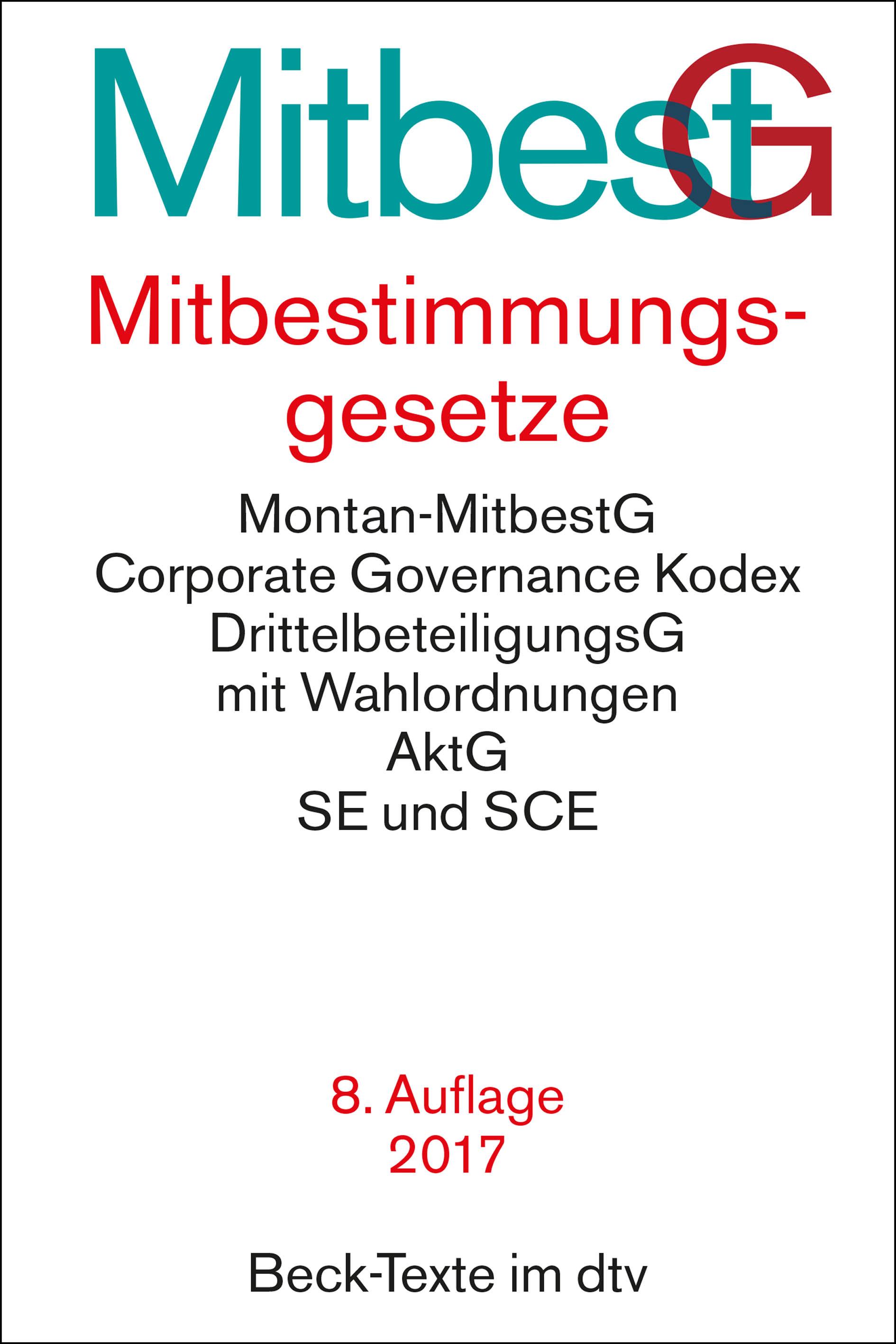 Vorderes Coverbild Mitbestimmungsgesetze