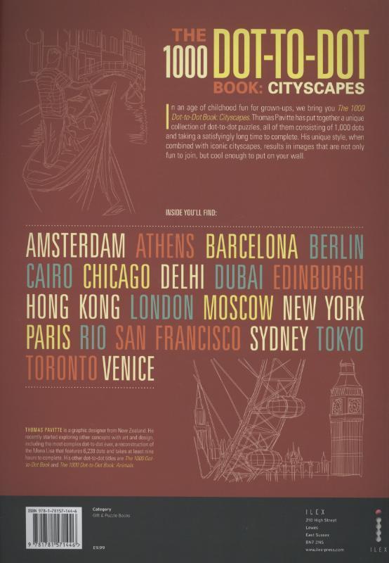 Rückseitencover The 1000 Dot-to-Dot Book: Cityscapes