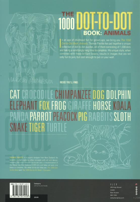 Rückseitencover The 1000 Dot-To-Dot Book: Animals