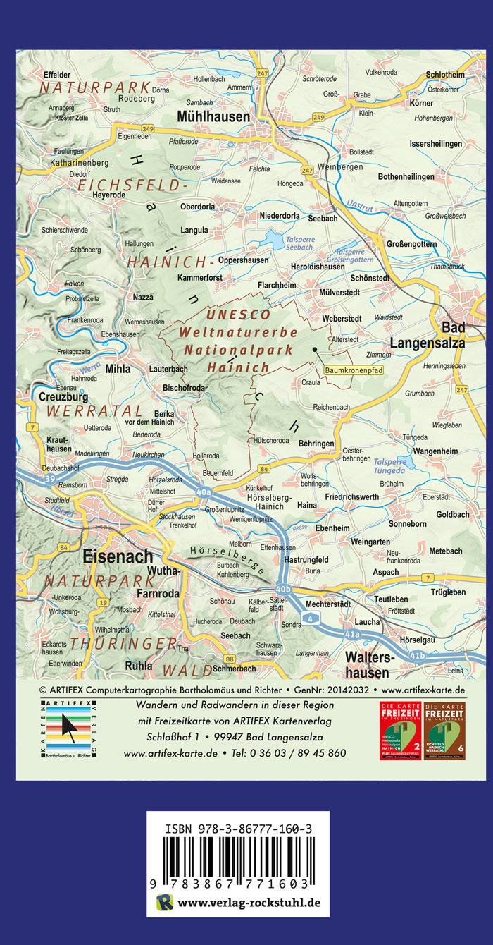 Rückseitencover Großer Wanderführer Hainich