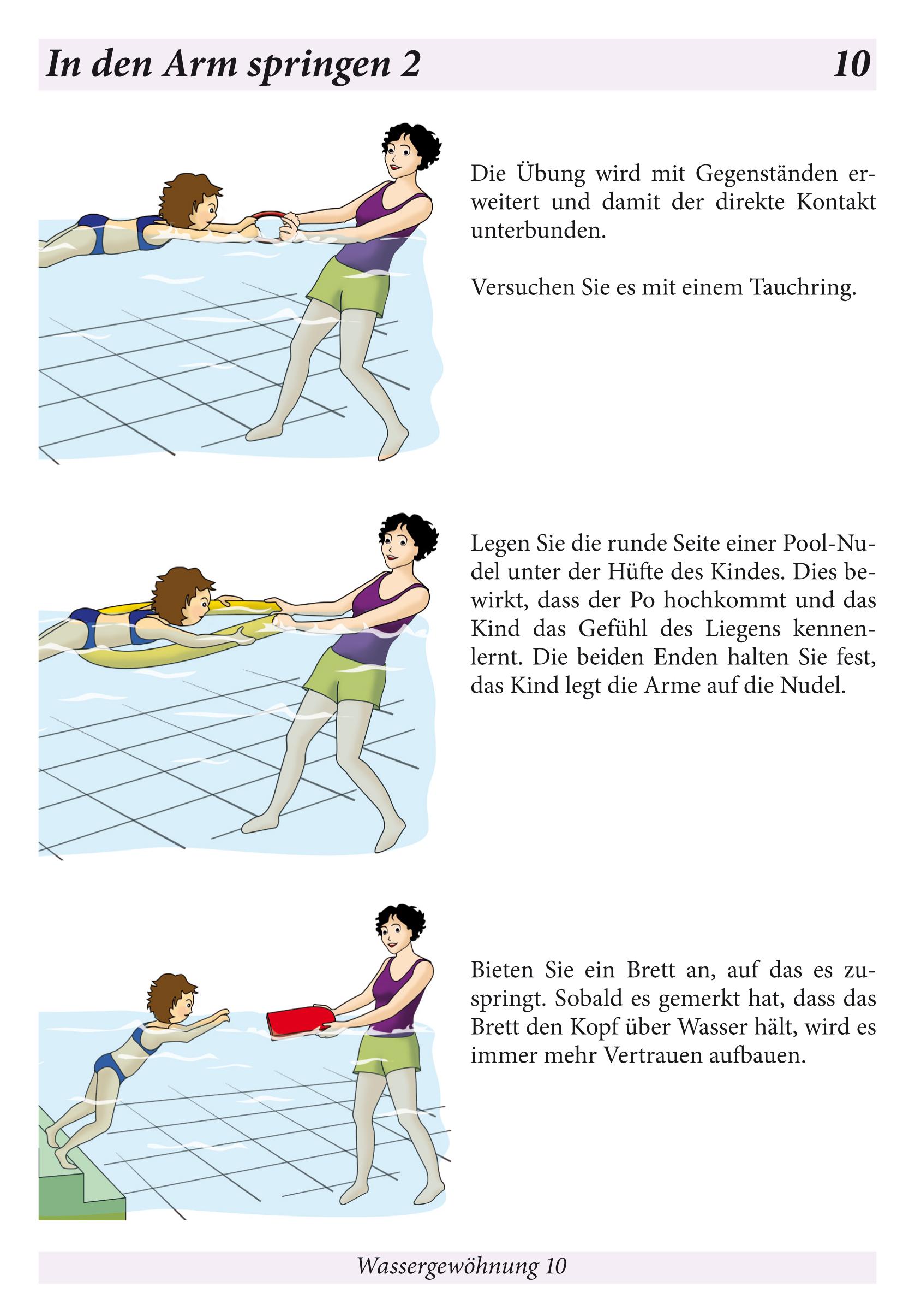Beispielinhalt (Bild) Wassergewöhnung, unlaminiert (1)