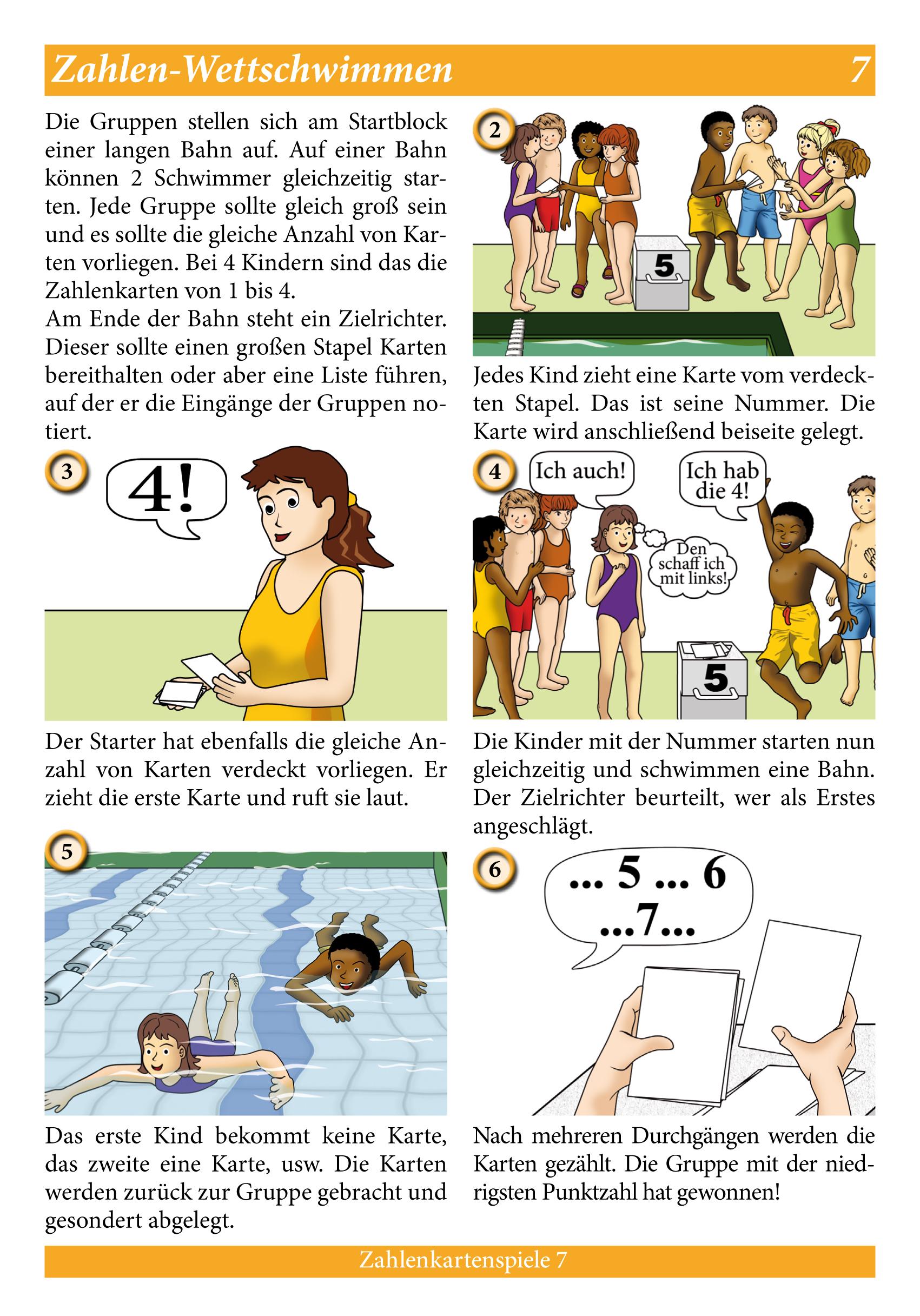 Beispielinhalt (Bild) Zahlenkartenspiele, laminiert (5)