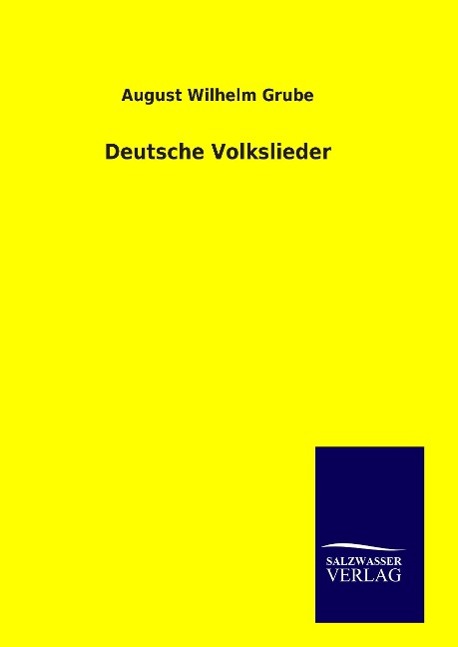 Vorderes Coverbild Deutsche Volkslieder