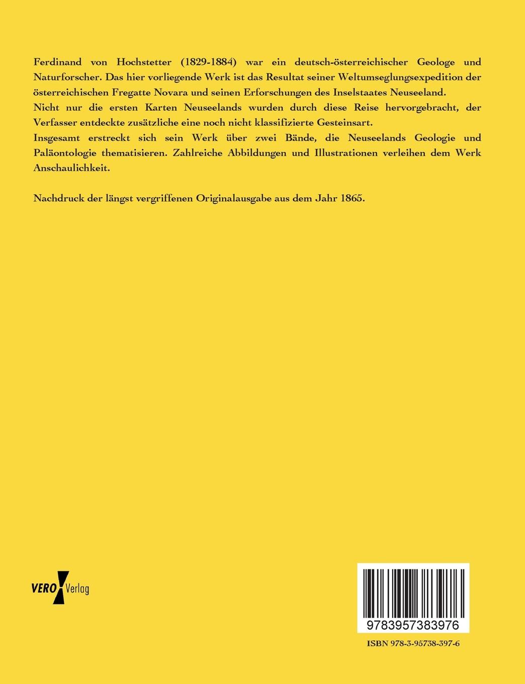 Rückseitencover Reise der österreichischen Fregatte Novara um die Erde