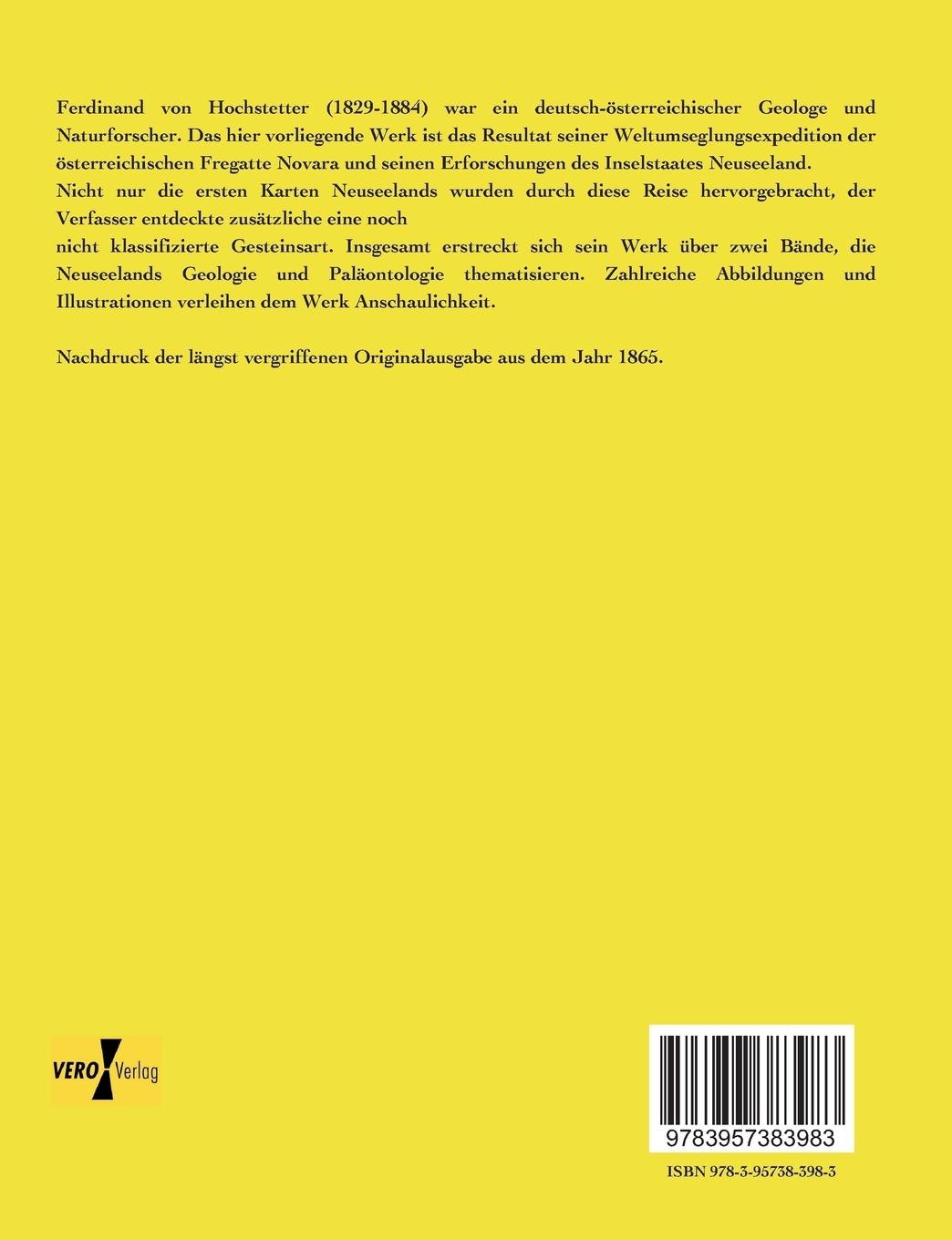 Rückseitencover Reise der österreichischen Fregatte Novara um die Erde