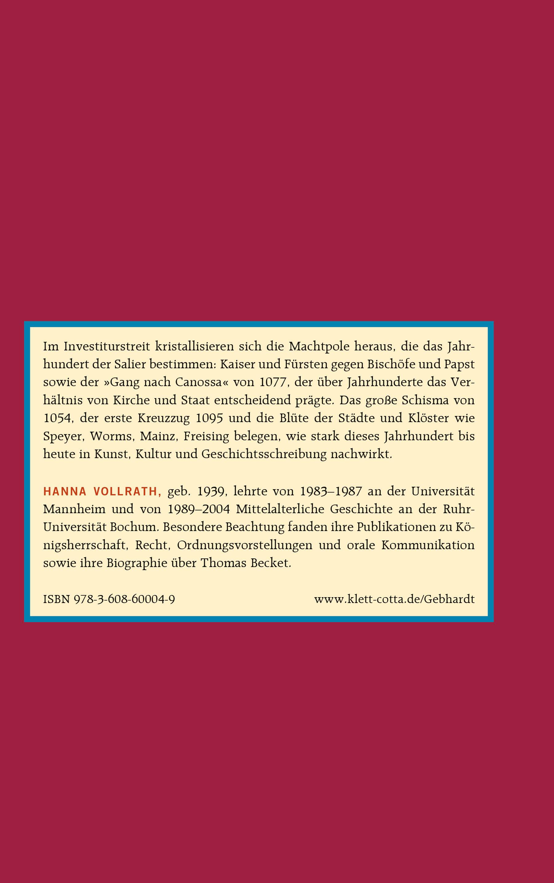 Rückseitencover Gebhardt: Handbuch der deutschen Geschichte. Band 4 (Gebhardt Handbuch der Deutschen Geschichte, Bd. 4)