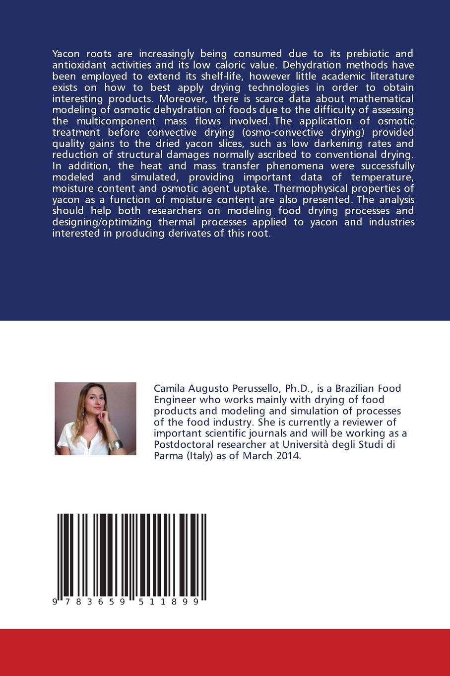 Rückseitencover Dehydration Of Yacon: Experimental Analysis And Numerical Modeling