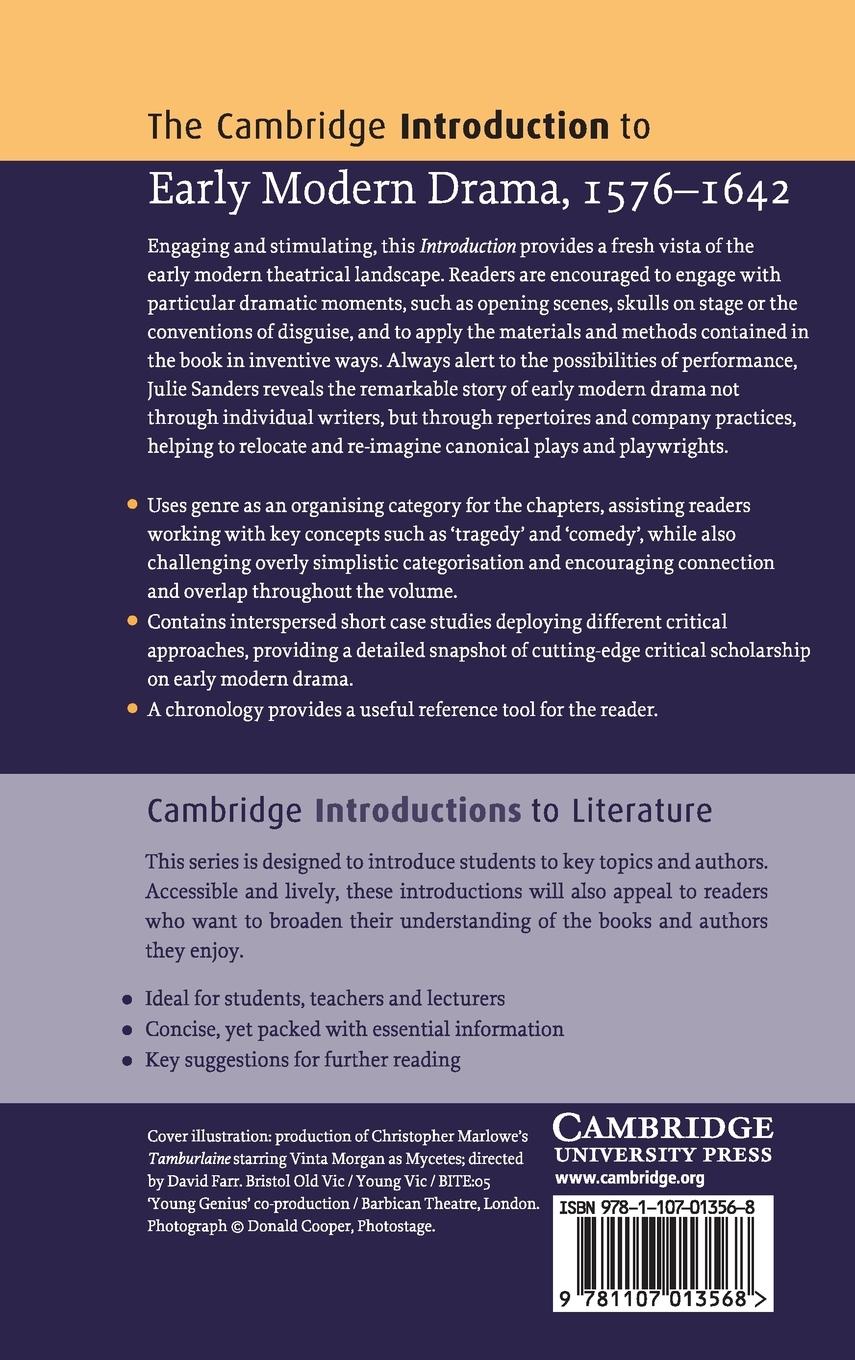 Rückseitencover The Cambridge Introduction to Early Modern Drama,             1576-1642