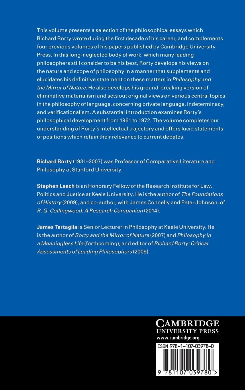 Rückseitencover Mind, Language, and Metaphilosophy