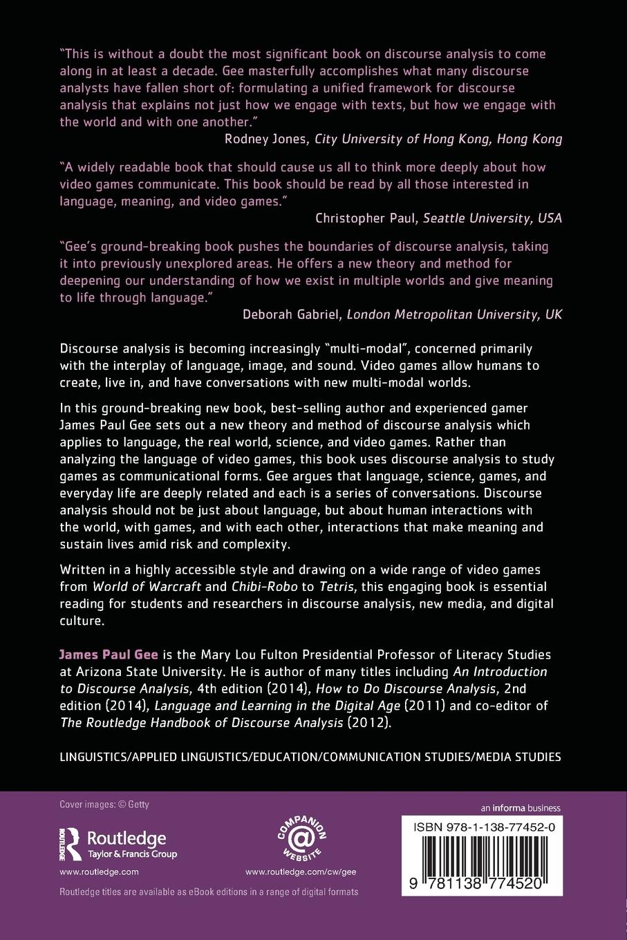 Rückseitencover Unified Discourse Analysis