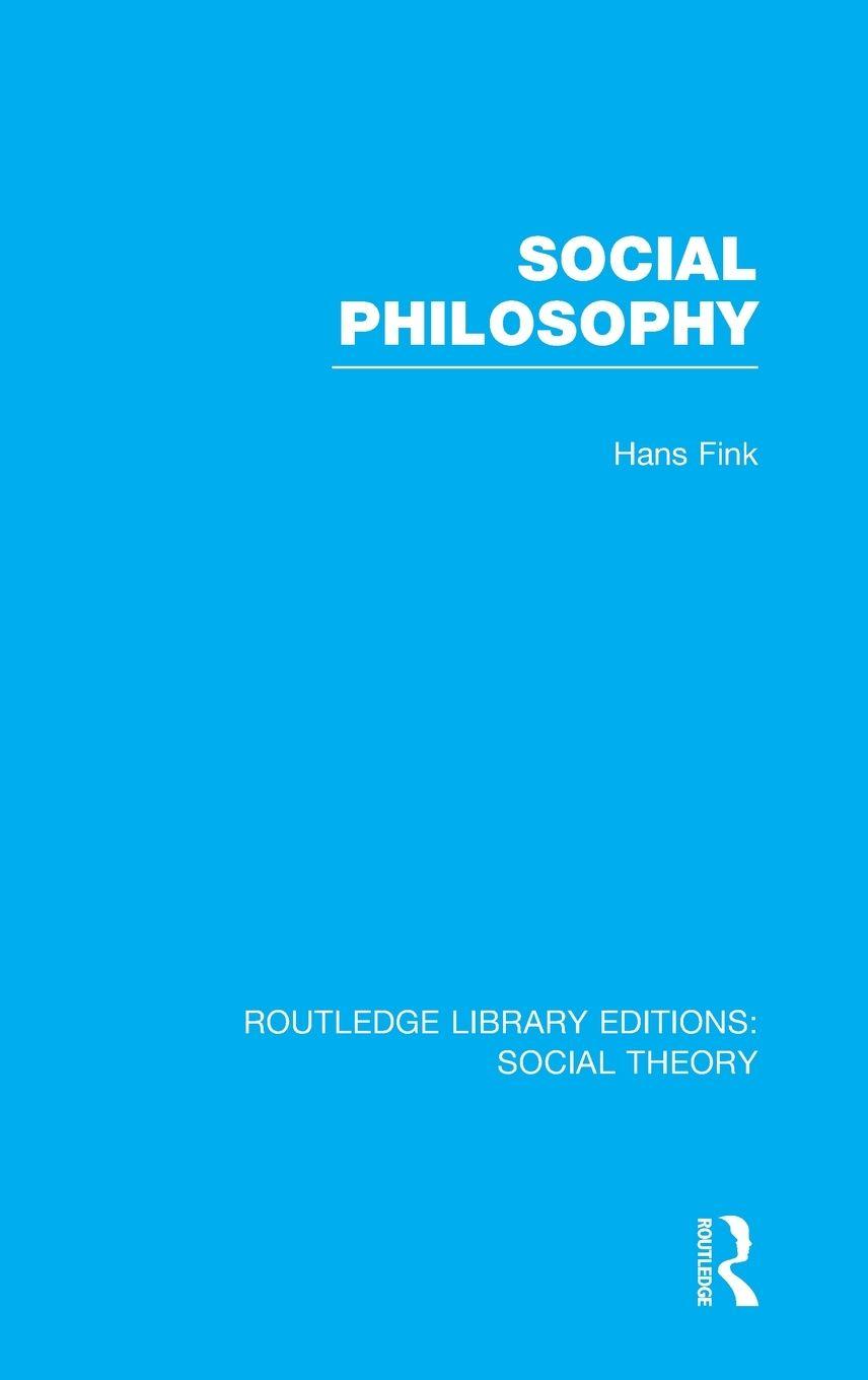 Vorderes Coverbild Social Philosophy