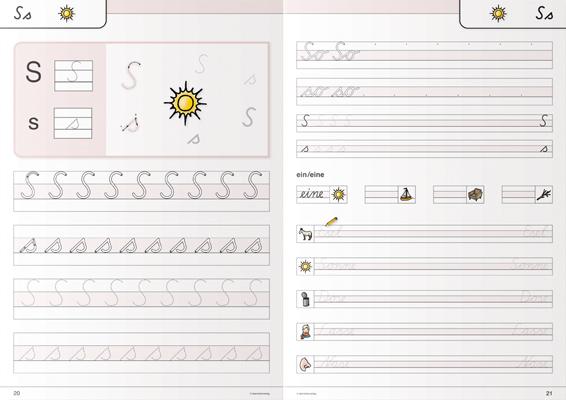 Beispielinhalt (Bild) Ich kann die Schreibschrift in SAS