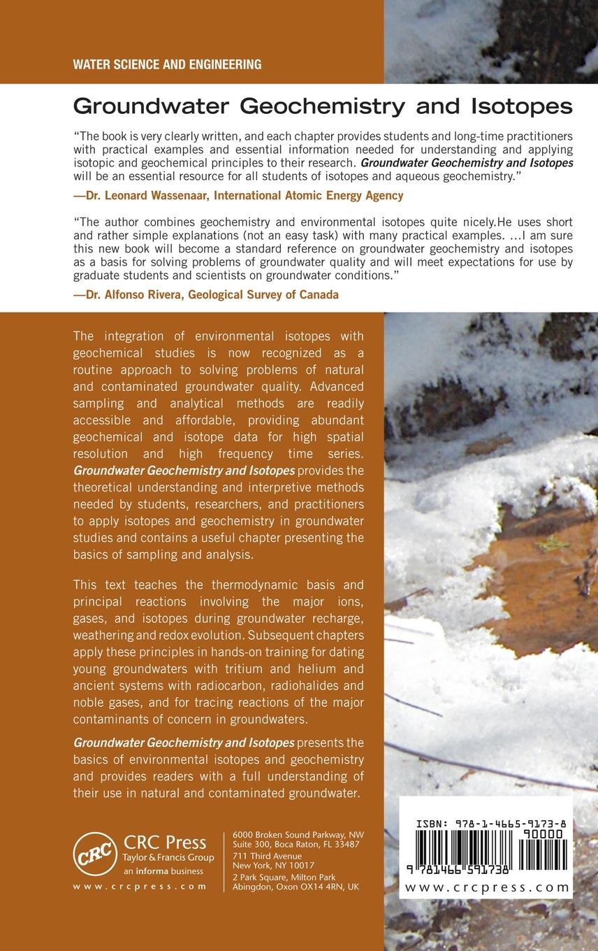 Rückseitencover Groundwater Geochemistry and Isotopes