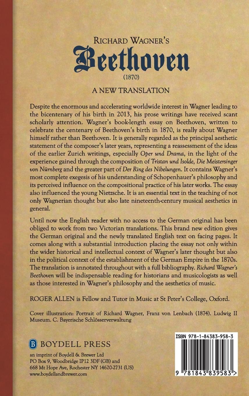 Rückseitencover Richard Wagner's Beethoven (1870)