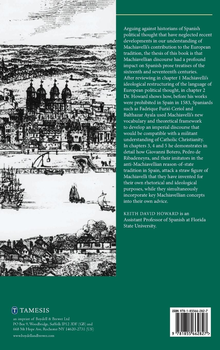 Rückseitencover The Reception of Machiavelli in Early Modern Spain
