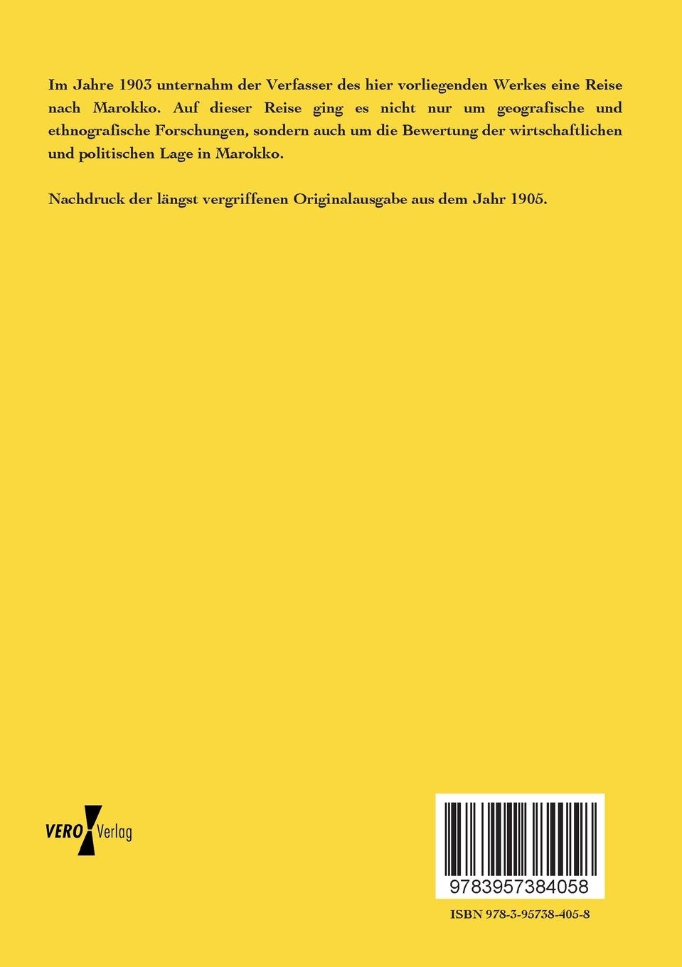 Rückseitencover Tagebuch einer Reise durch Marokko