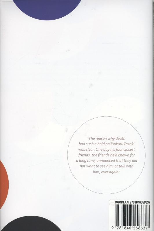 Rückseitencover Colorless Tsukuru Tazaki and His Years of Pilgrimage