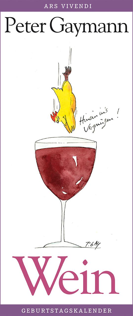 Vorderes Coverbild Geburtstagskalender Wein