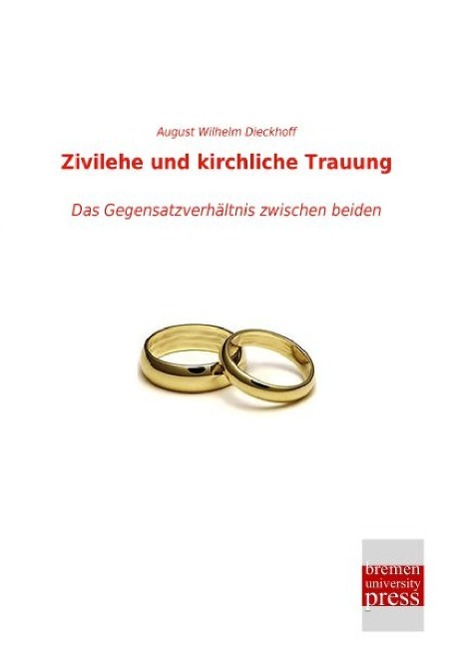 Vorderes Coverbild Zivilehe und kirchliche Trauung