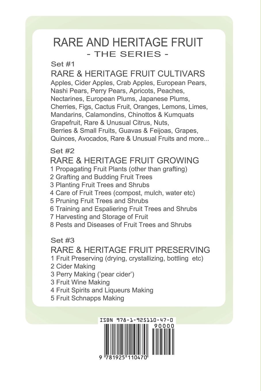 Rückseitencover Perry Pears