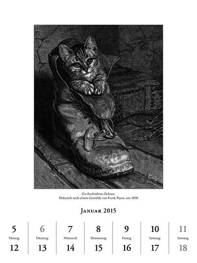 Beispielinhalt (Bild) Katzen in der Kunst 2015