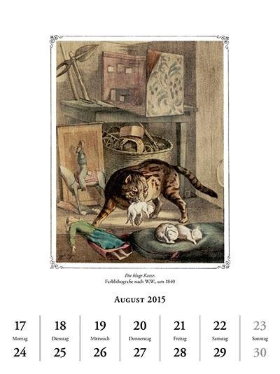 Beispielinhalt (Bild) Katzen in der Kunst 2015