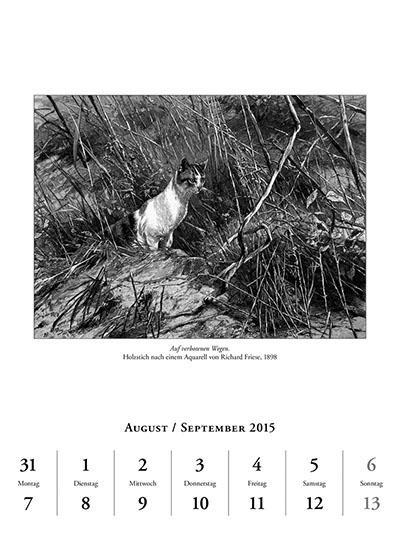 Beispielinhalt (Bild) Katzen in der Kunst 2015