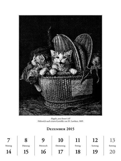 Beispielinhalt (Bild) Katzen in der Kunst 2015
