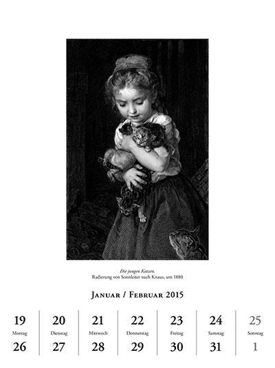 Beispielinhalt (Bild) Katzen in der Kunst 2015