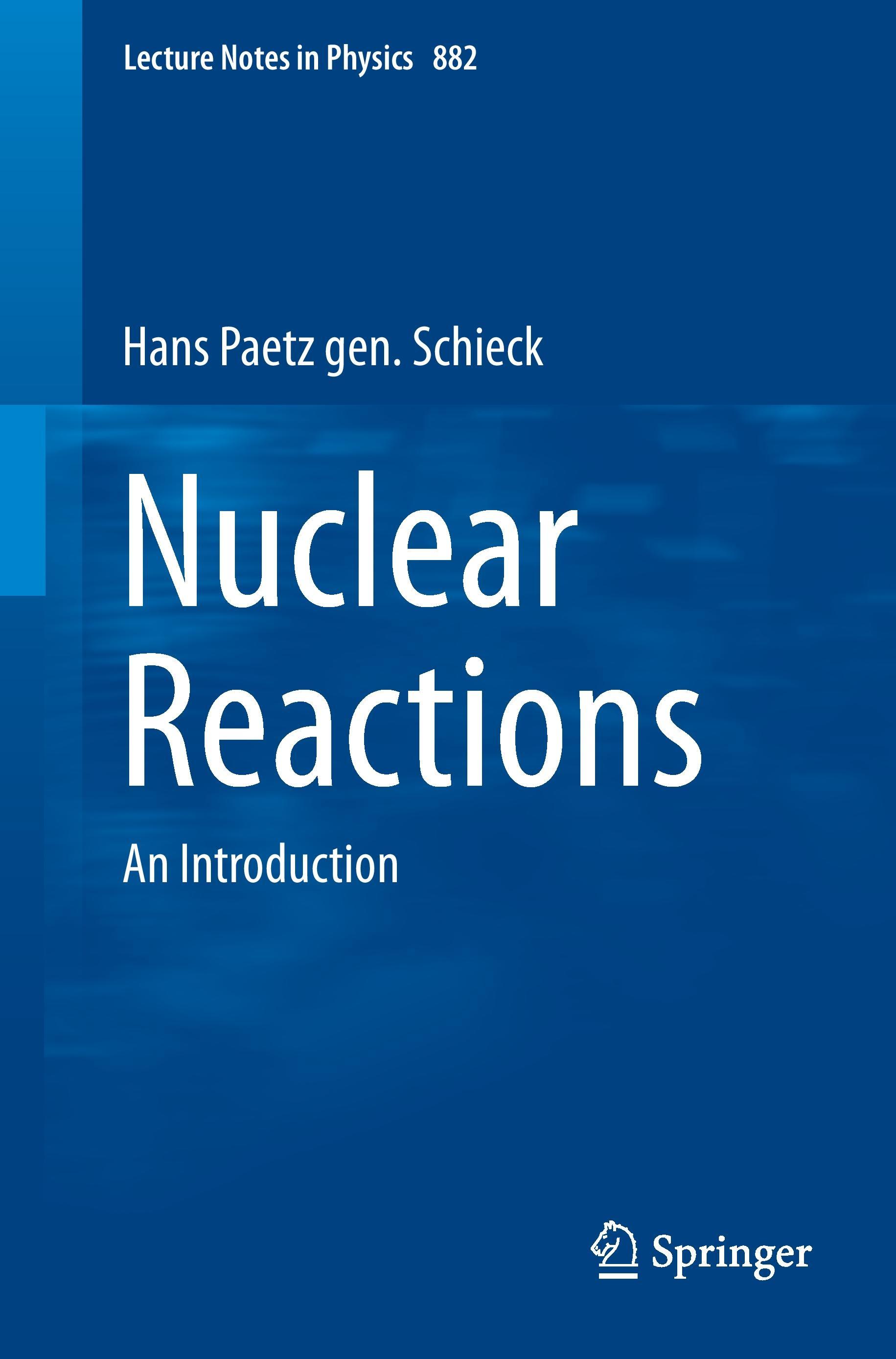 Vorderes Coverbild Nuclear Reactions