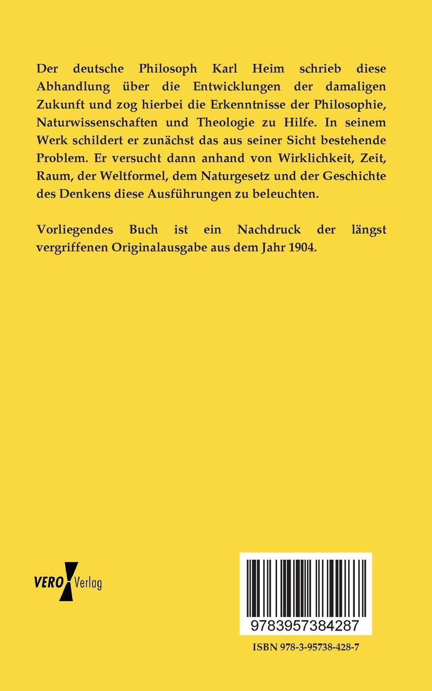 Rückseitencover Das Weltbild der Zukunft