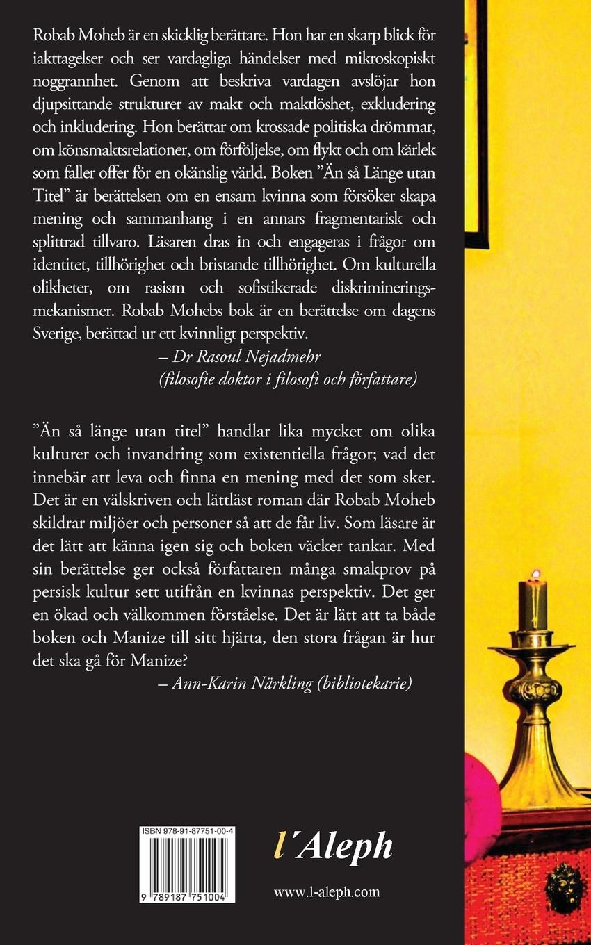 Rückseitencover Än så Länge utan Titel