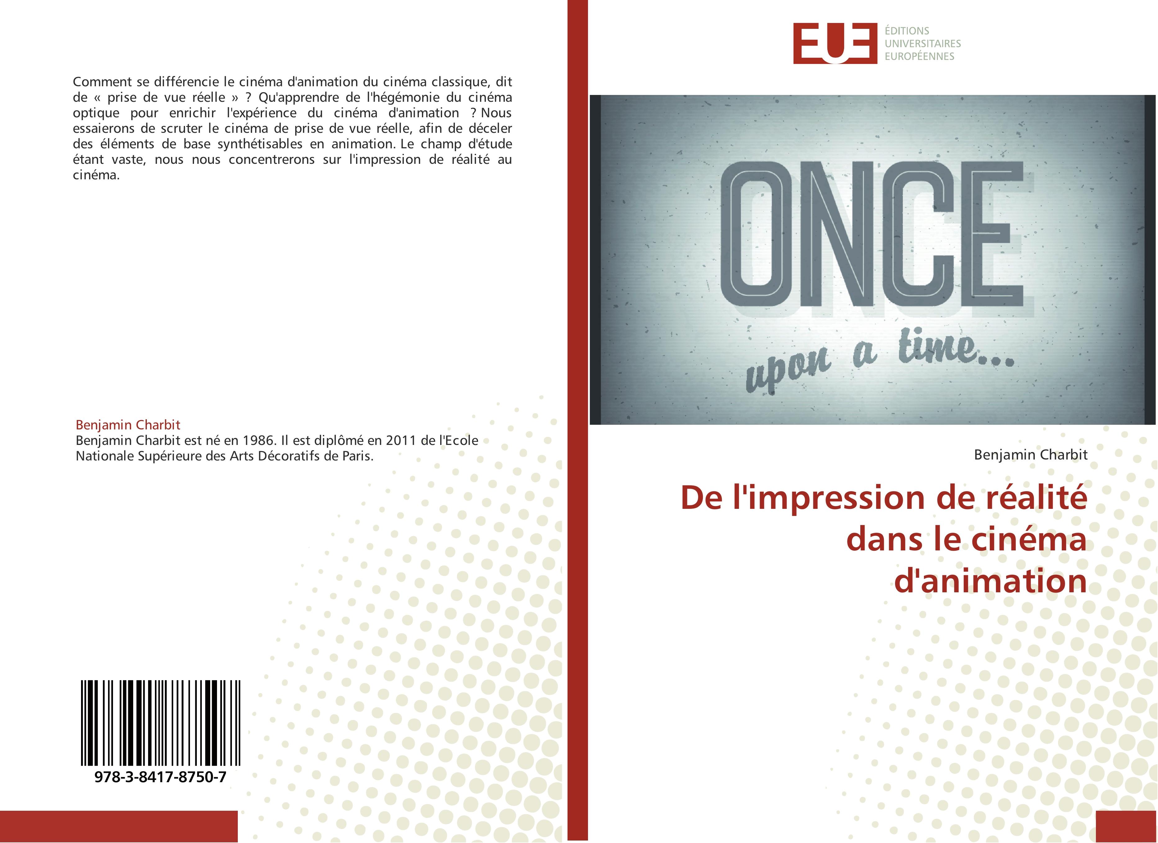 Vorderes Coverbild De l'impression de réalité dans le cinéma d'animation