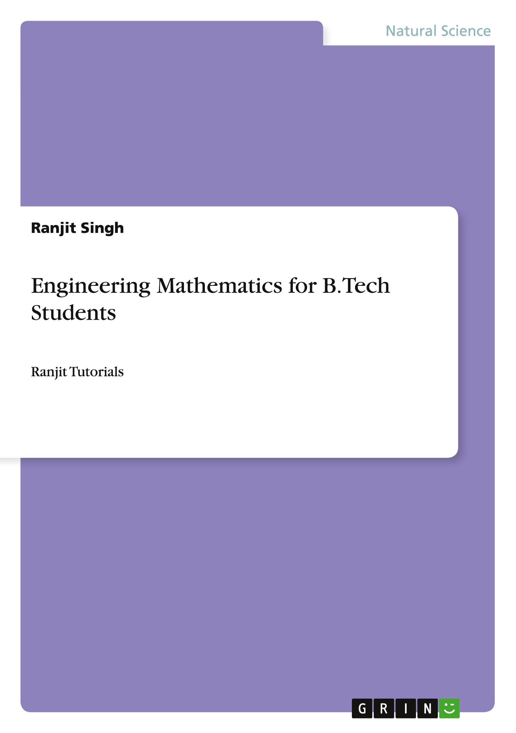 Vorderes Coverbild Engineering Mathematics for B.Tech Students