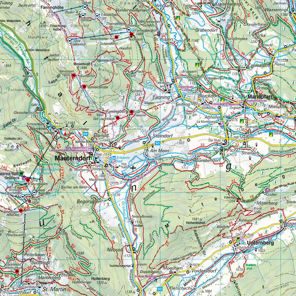 Beispielinhalt (Bild) Radstädter Tauern. Katschberg. Lungau 1 : 50 000. WK 202