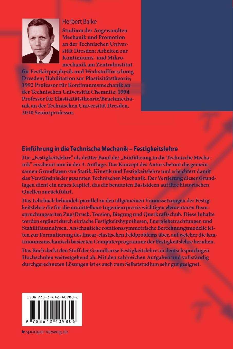 Rückseitencover Einführung in die Technische Mechanik