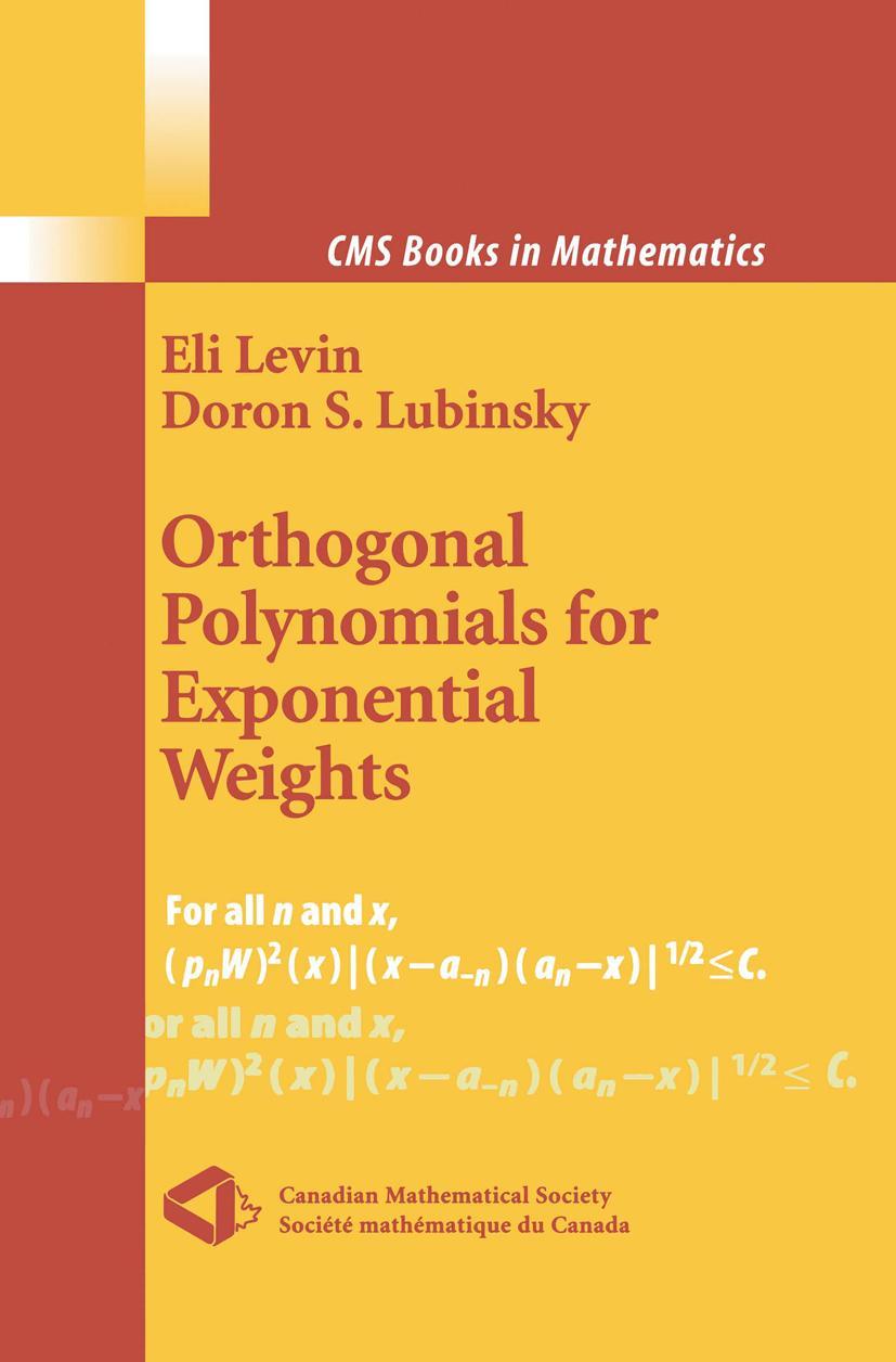 Vorderes Coverbild Orthogonal Polynomials for Exponential Weights